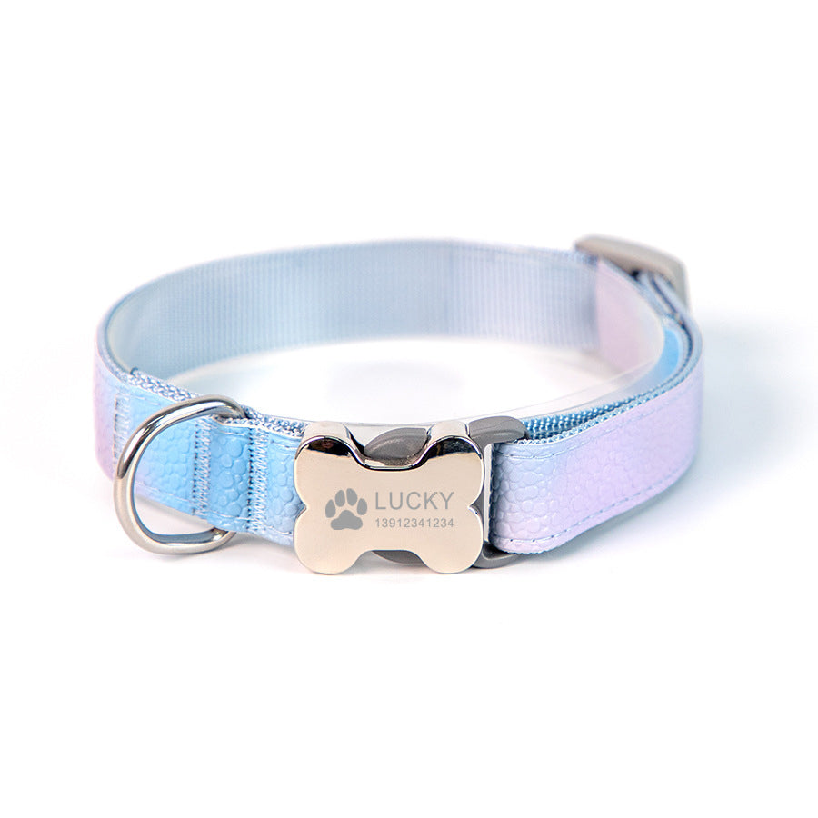 Personalized Vegan Leather Dog Collar