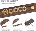 Moca™ Bling-Bling Custom Dog Collars with Name for Small and Medium Dogs