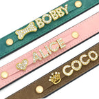 Moca™ Bling-Bling Custom Dog Collars with Name for Small and Medium Dogs
