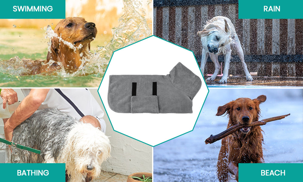 Ultra-Absorbent Pet Bathrobe | Quick-Drying Comfort