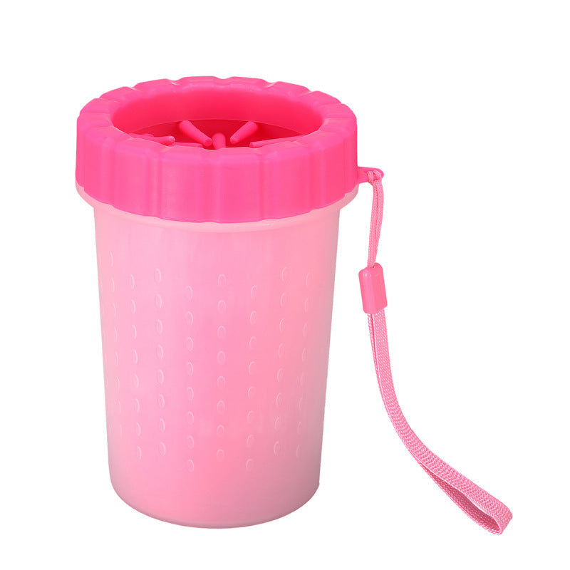 Portable Dog Paw Cleaner Cup with Soft Silicone Bristles