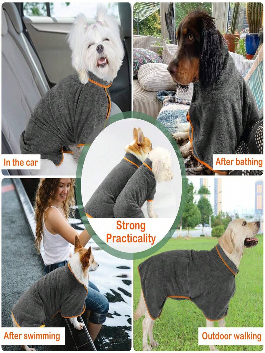 Ultra-Absorbent Pet Bathrobe | Quick-Drying Comfort