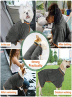 Ultra-Absorbent Pet Bathrobe | Quick-Drying Comfort