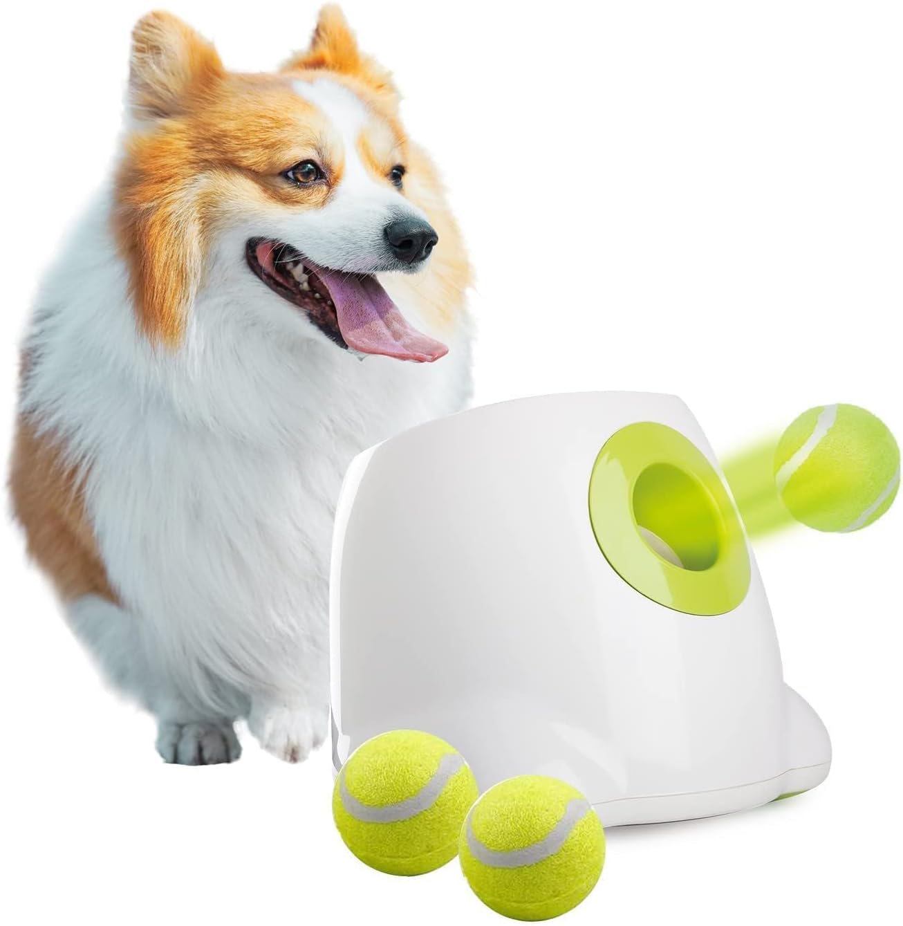 Automatic Ball Launcher for Dogs Interactive Puppy Pet Ball Indoor for Small to Medium Dogs
