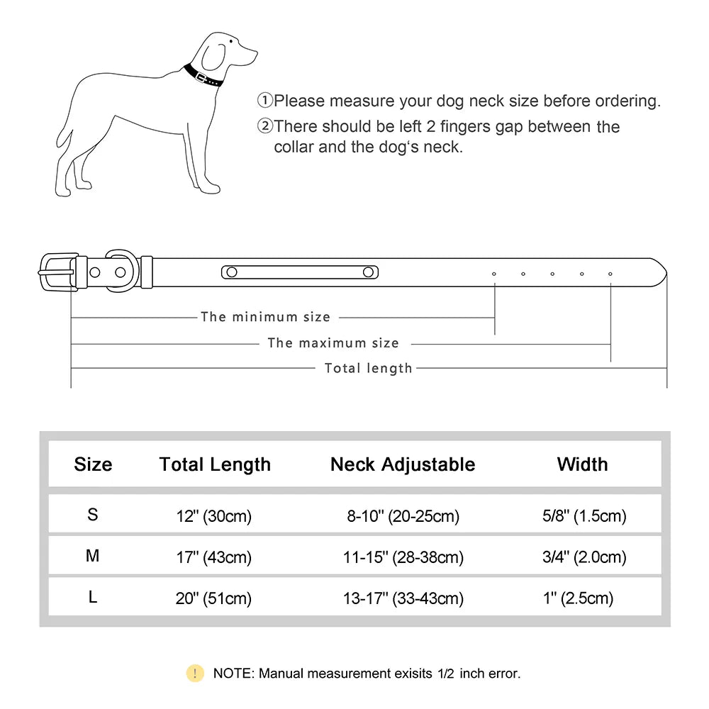 Moca™ Bling-Bling Custom Dog Collars with Name for Small and Medium Dogs