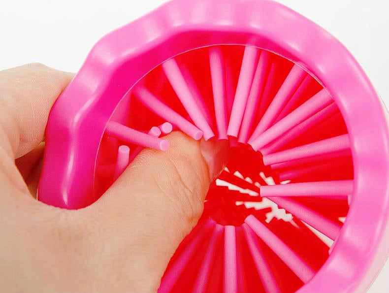 Portable Dog Paw Cleaner Cup with Soft Silicone Bristles