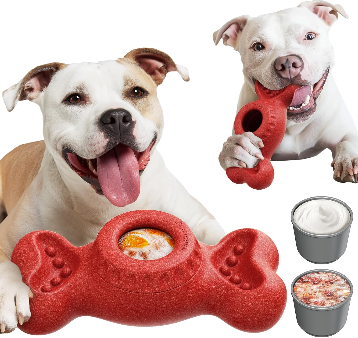 Frozen Treat Toys Interactive Dog Toys with Frozen Molddor for Aggressive Large Dogs