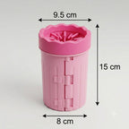Portable Dog Paw Cleaner Cup with Soft Silicone Bristles