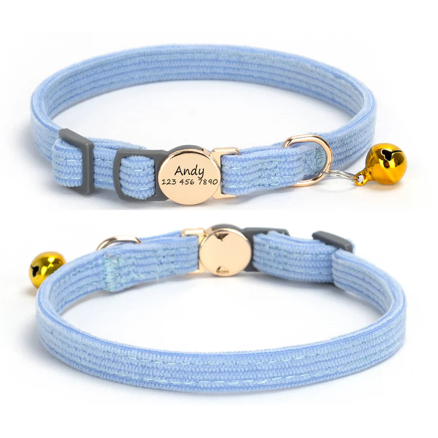 Personalized Corduroy Collar | Ultra-Soft & Secure Fit