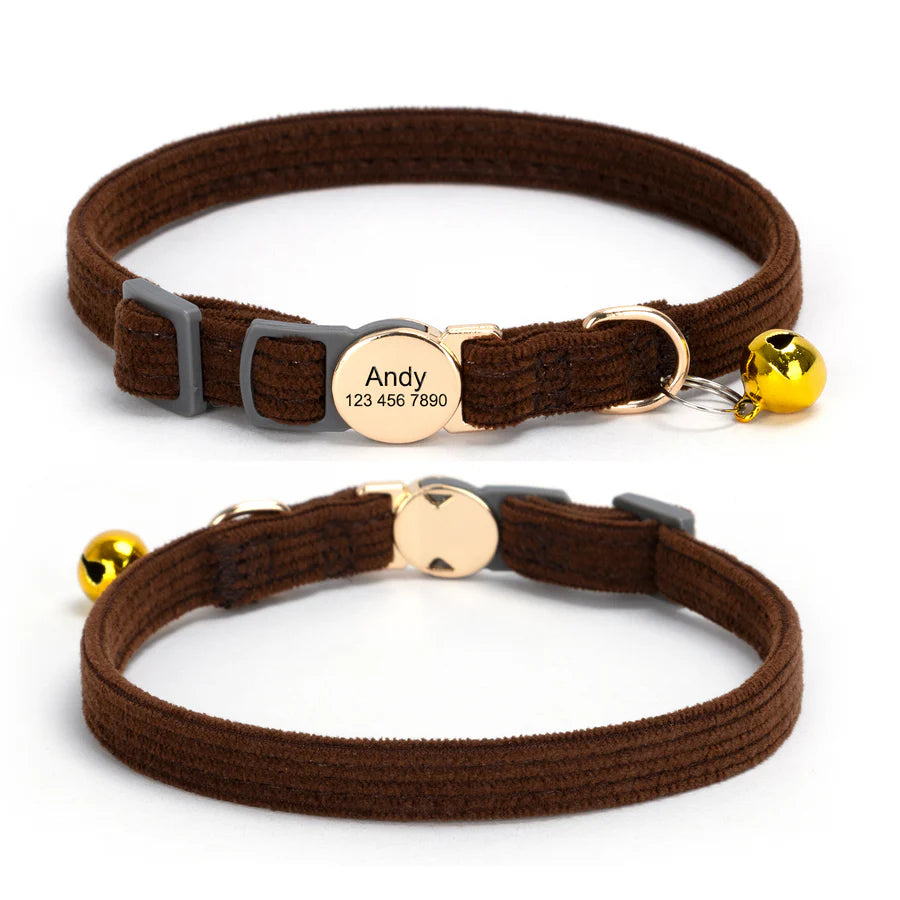 Personalized Corduroy Collar | Ultra-Soft & Secure Fit