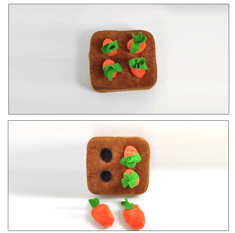 Carrot Snuffle Mat (Squeaky Puzzle Toy)