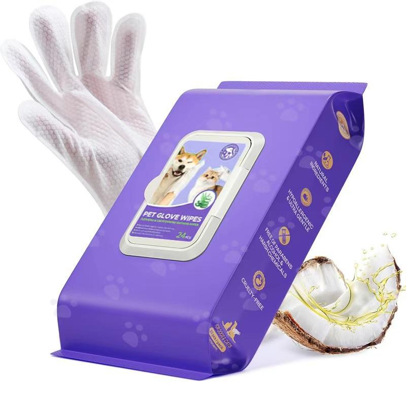 Premium Rinse-Free Grooming Glove Wipes | Effortless Full-Body Clean(20pcs)