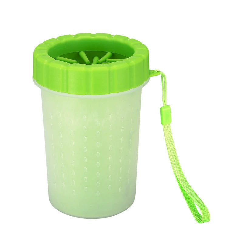 Portable Dog Paw Cleaner Cup with Soft Silicone Bristles