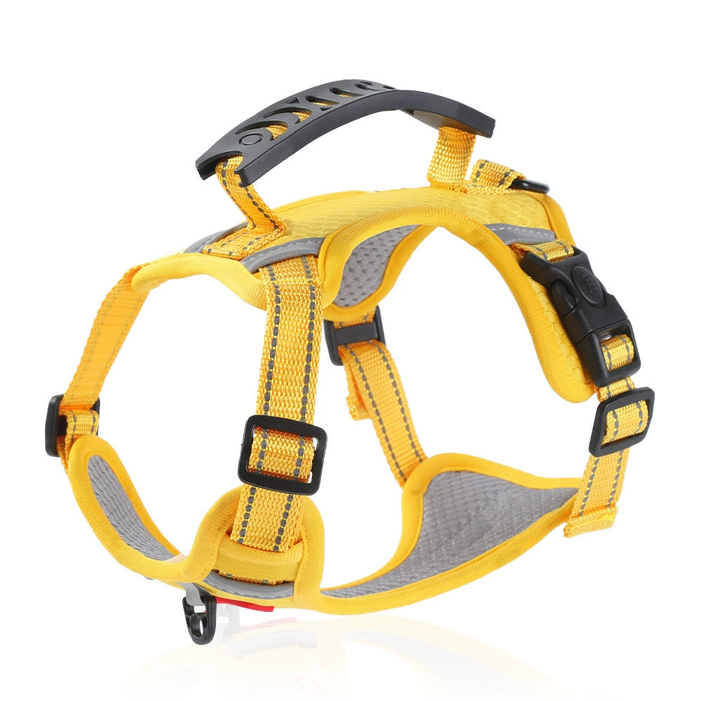 Tactical Dog Harness Vest with Handle & Reflective Straps