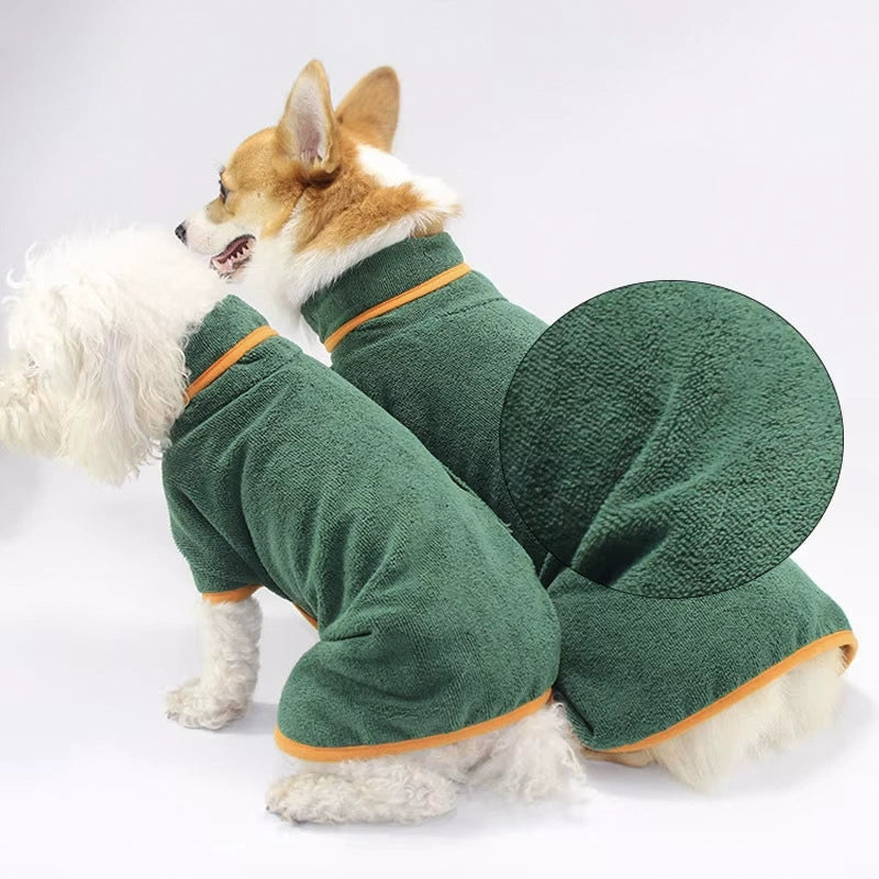 Ultra-Absorbent Pet Bathrobe | Quick-Drying Comfort