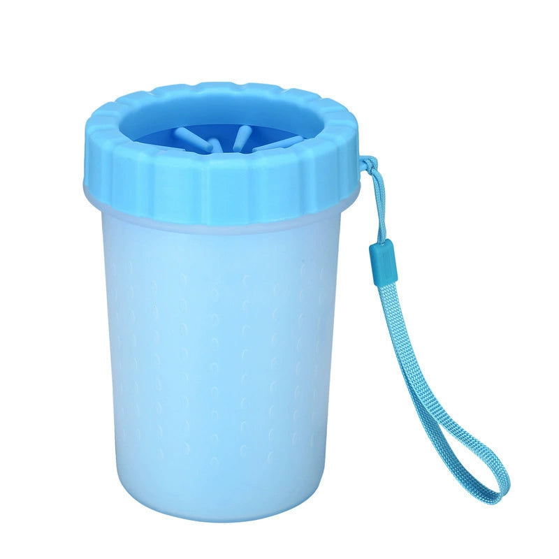 Portable Dog Paw Cleaner Cup with Soft Silicone Bristles