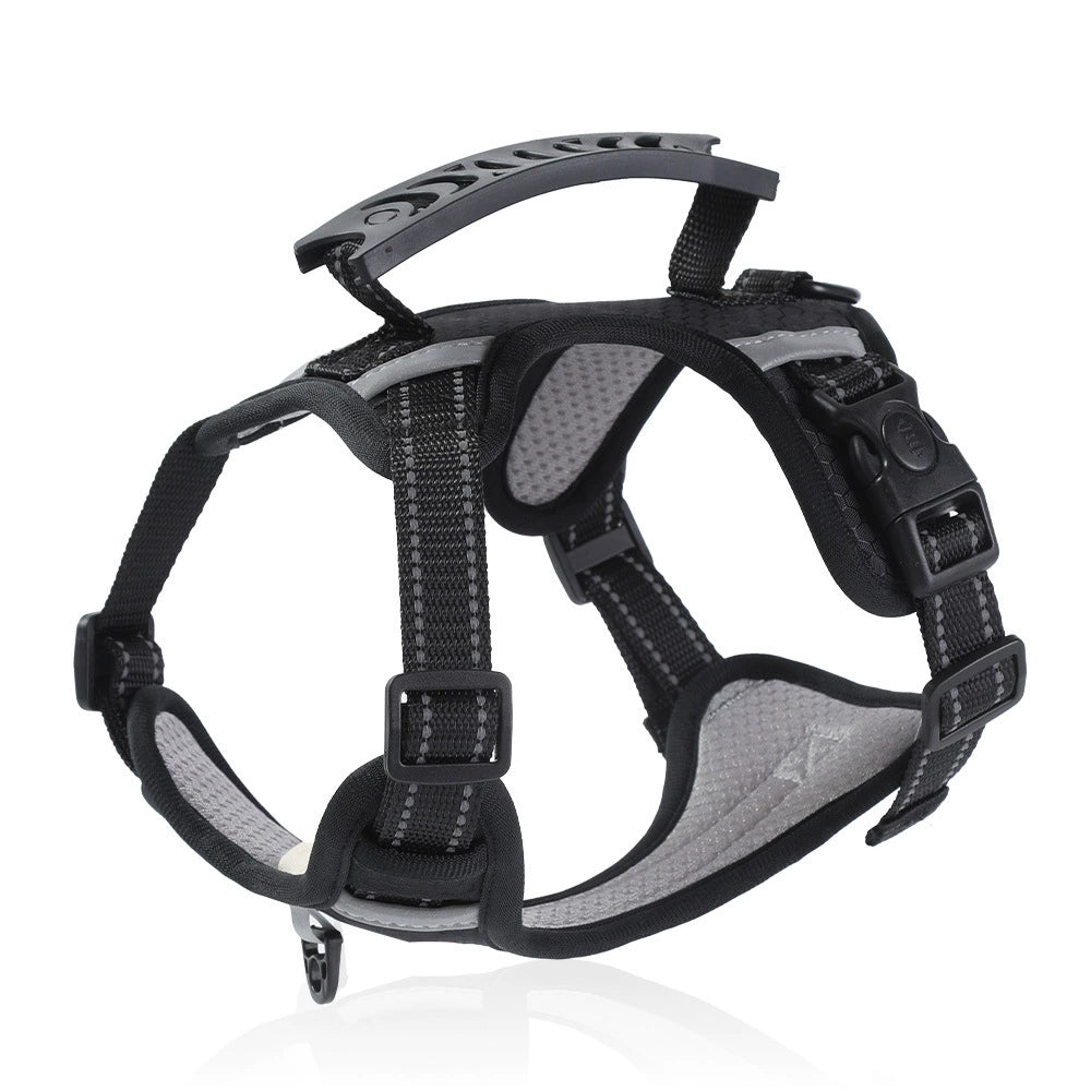 Tactical Dog Harness Vest with Handle & Reflective Straps