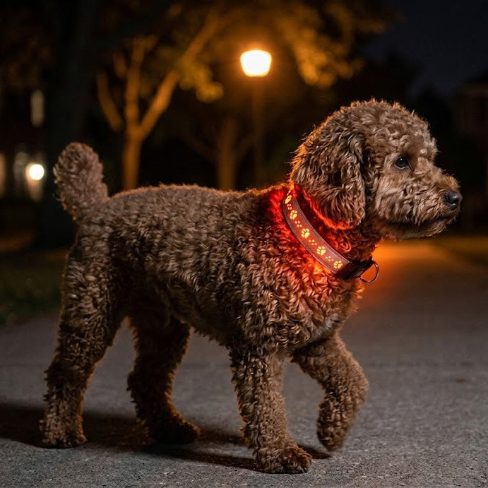 Dual-Visibility LED Dog Collar