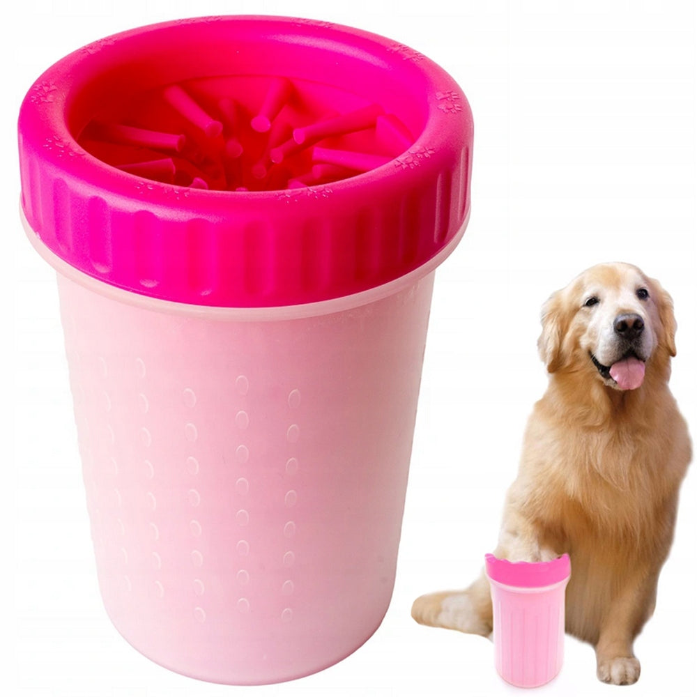 Portable Dog Paw Cleaner Cup with Soft Silicone Bristles