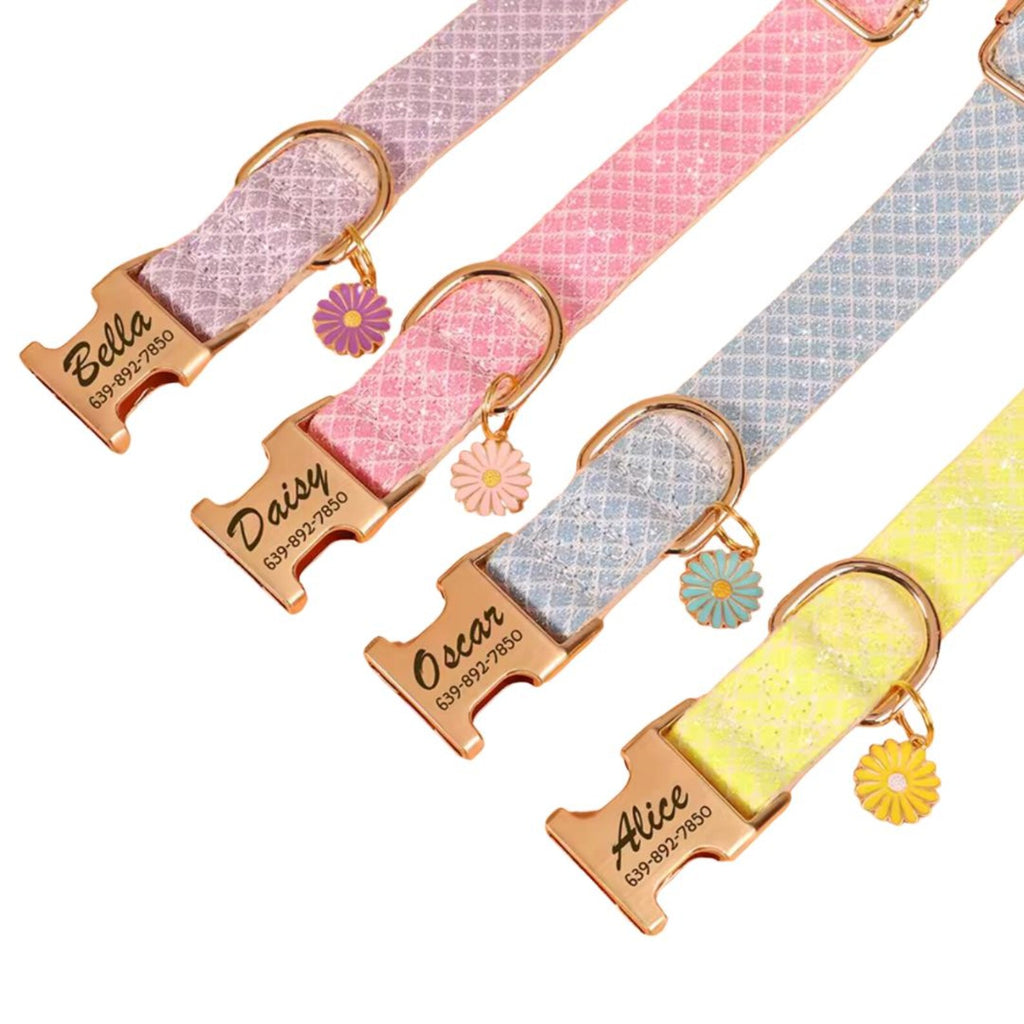 Sunflower Personalized Dog Collar