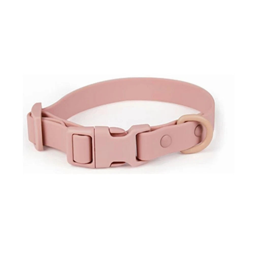 Waterproof PVC Dog Collar with Quick-Release Buckle