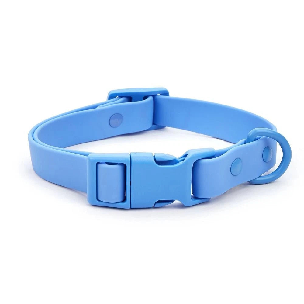Waterproof PVC Dog Collar with Quick-Release Buckle